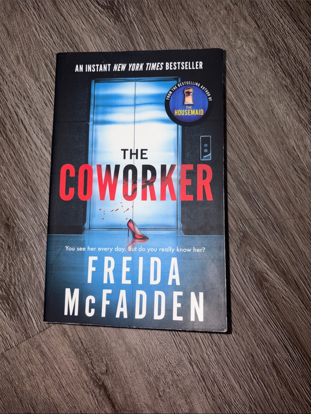 The Coworker by Freida McFadden - Blue & Black Paperback Thriller